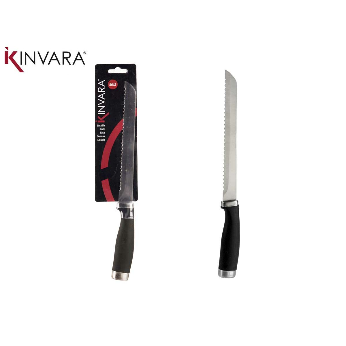 Tandad kniv Rostfritt stål Plast - 4
