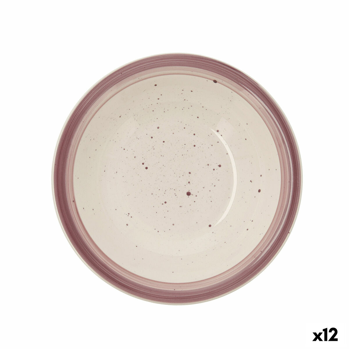 Djup tallrik Quid Allegra Peoni Keramik Dvobarvna (ø 21,5 cm) (12 antal)