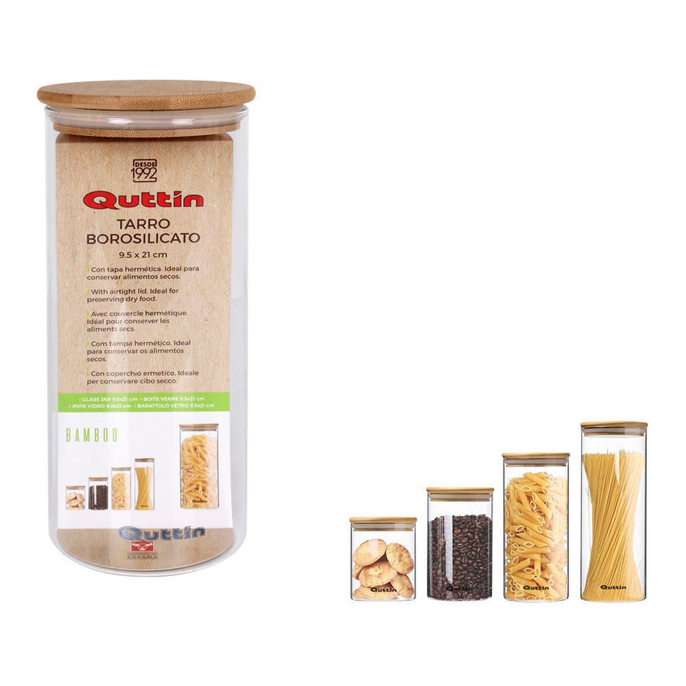 Burk Quttin Bamboo Borosilikatglas 10,2 x 22,8 cm (9,5 x 21 cm)