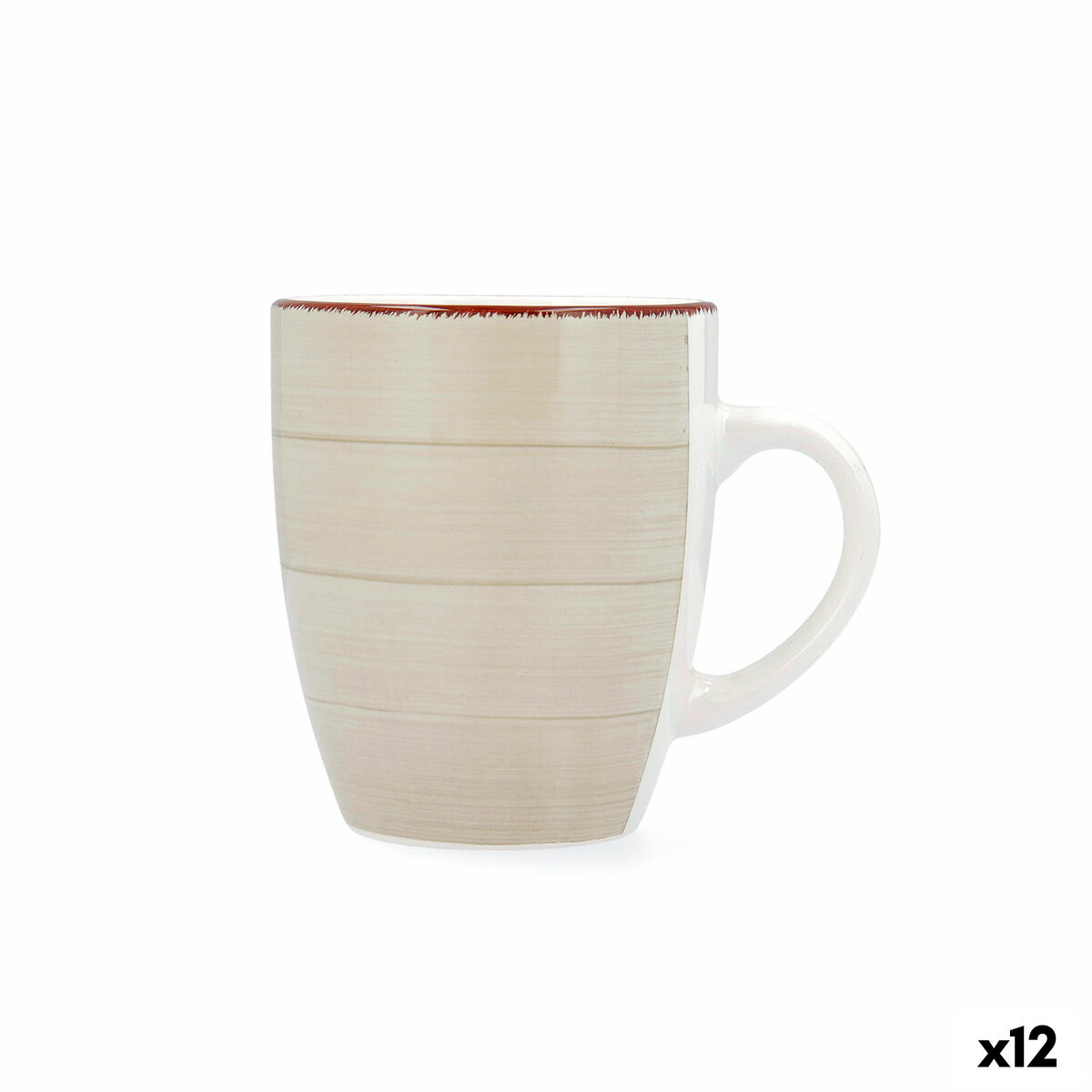 Koppar Quid Vita Morning Frukost Keramik Beige 350 ml (12 antal)