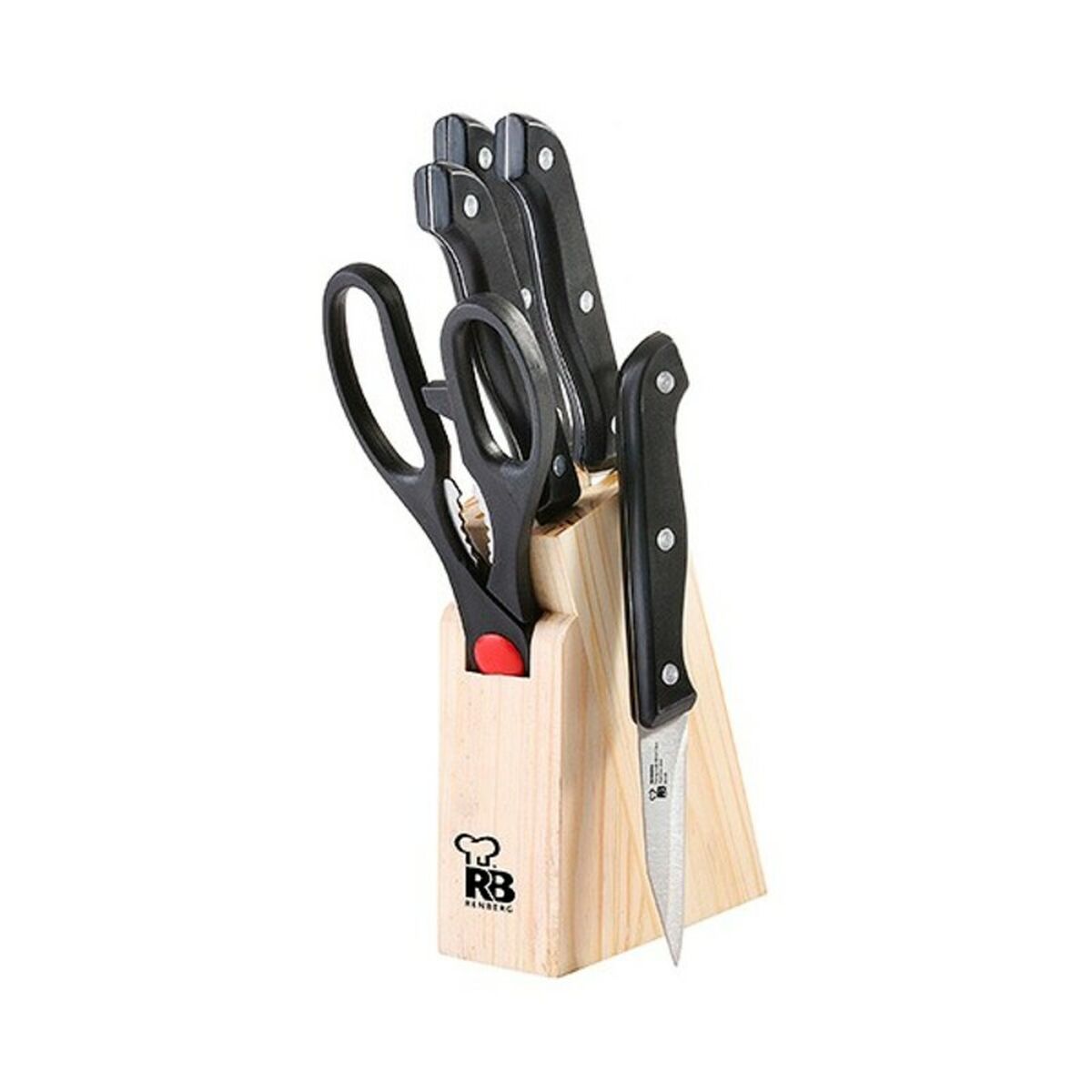Set med köksknivar och hållare Renberg Bonn Rostfritt stål (6 pcs) - 3
