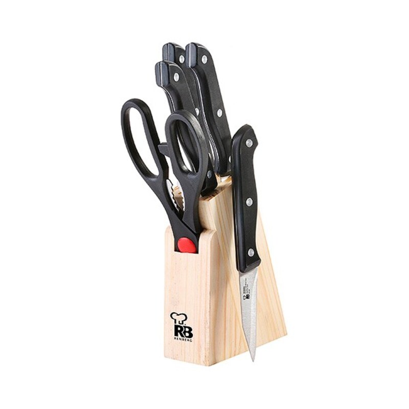 Set med köksknivar och hållare Renberg Bonn Rostfritt stål (6 pcs)