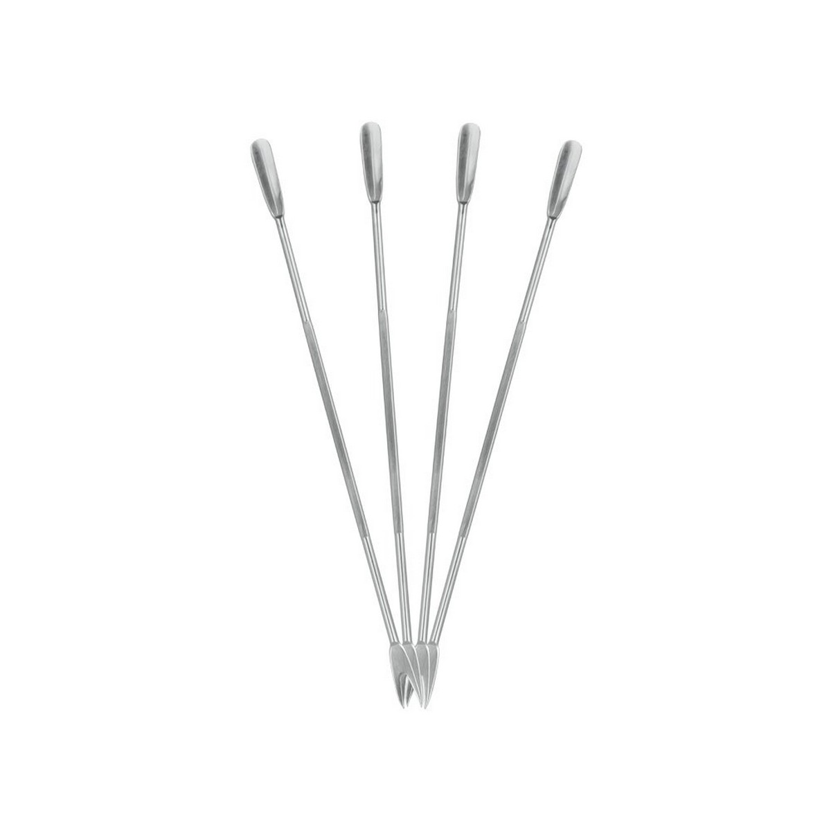 Skaldjursspett Metaltex Rostfritt stål 18 cm 4 Delar