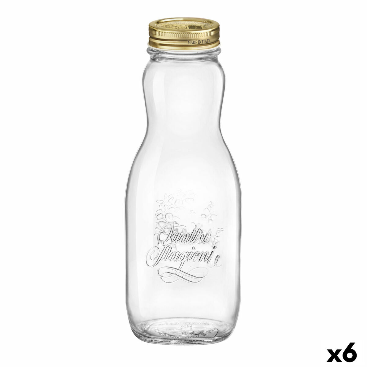 Flaska Bormioli Rocco Quattro Stagioni Transparent Glas 1 L (6 antal)