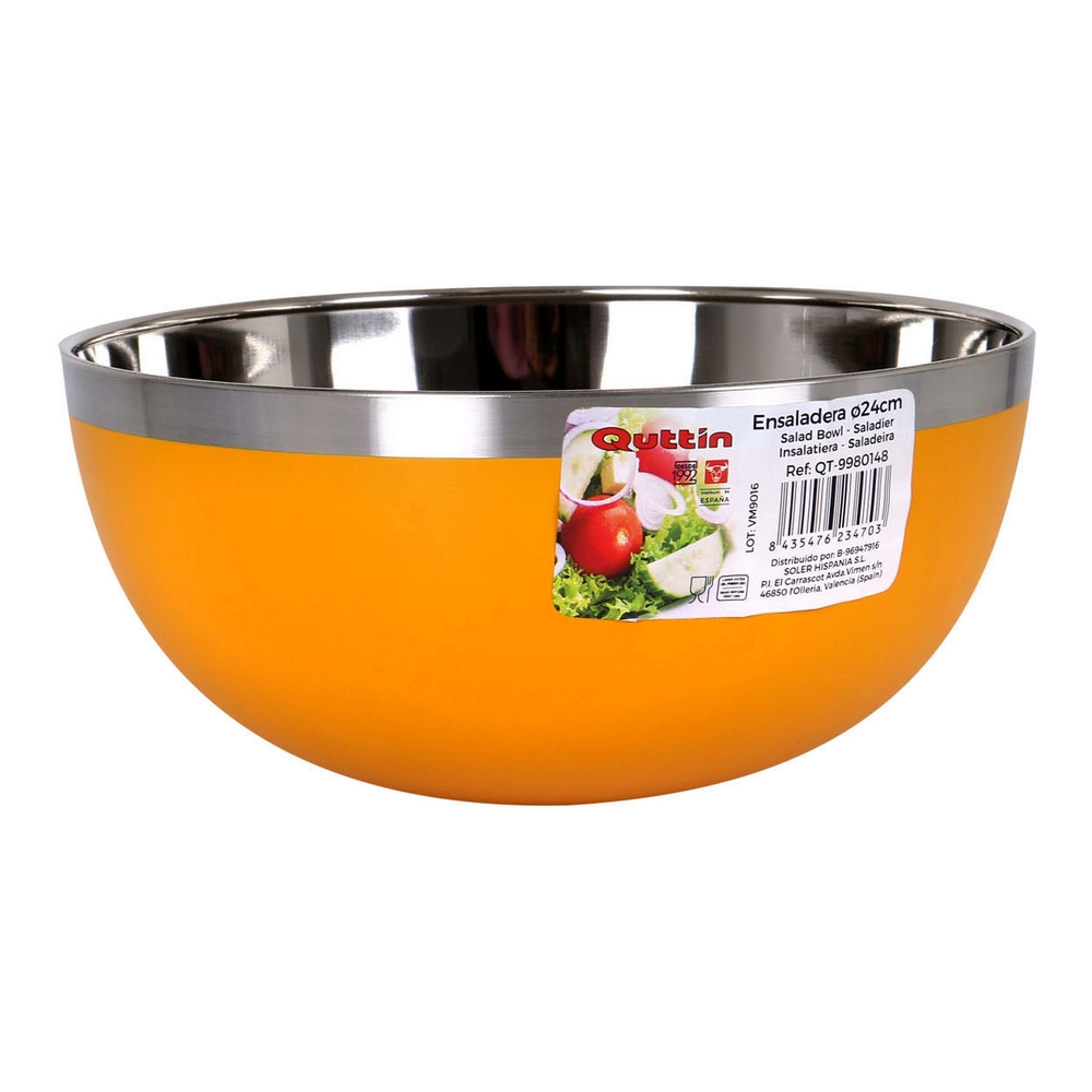 Salladsskål Quttin Rostfritt stål (Ø 24 cm)