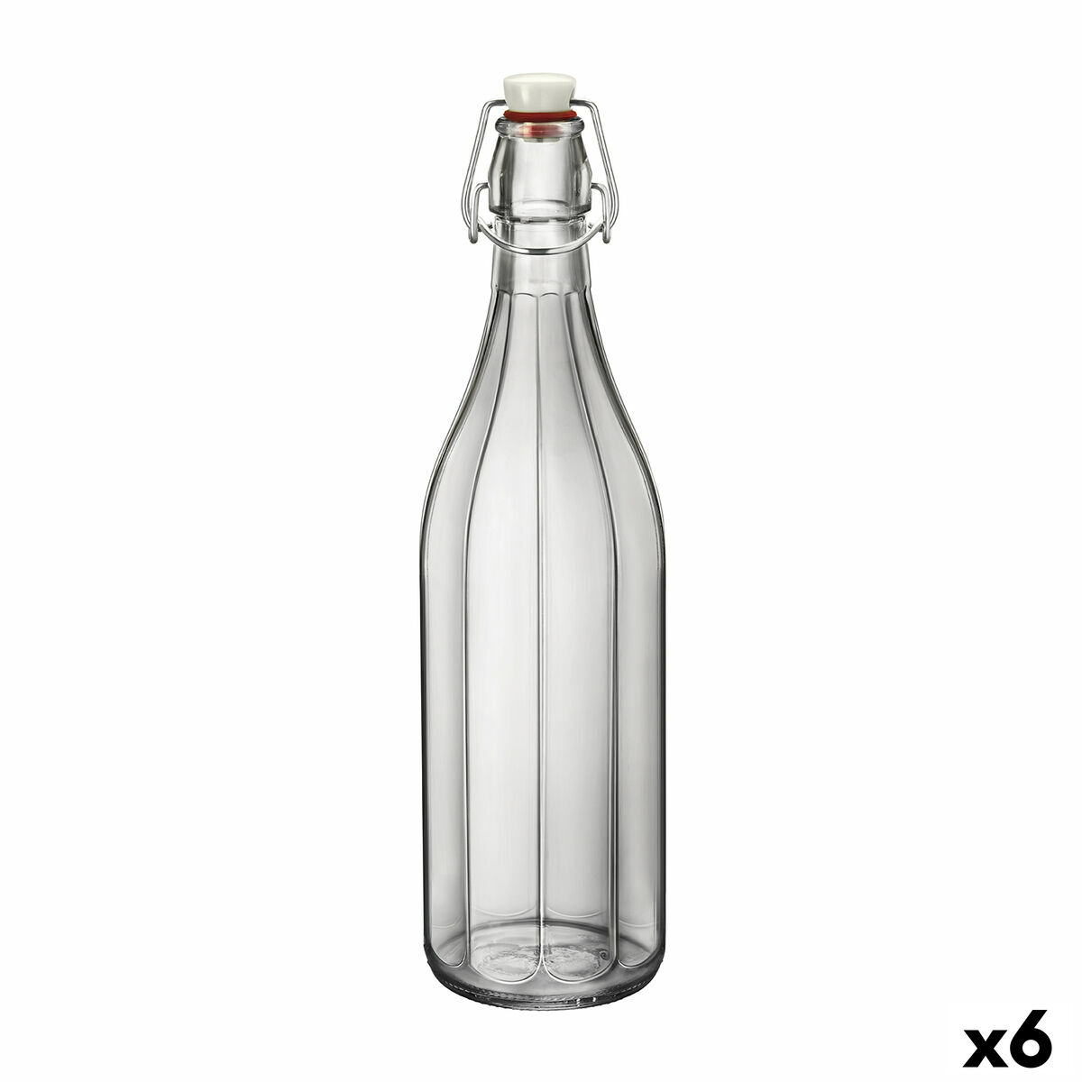 Flaska Bormioli Rocco Oxford Transparent Glas (1 L) (6 antal)