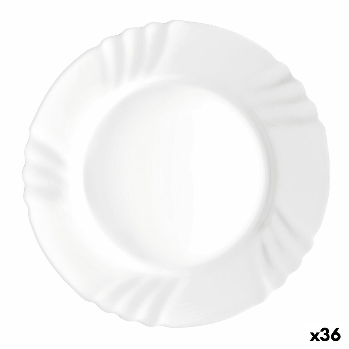 Lapostányér Bormioli Rocco Ebro Vit Glas (24 cm) (36 antal)