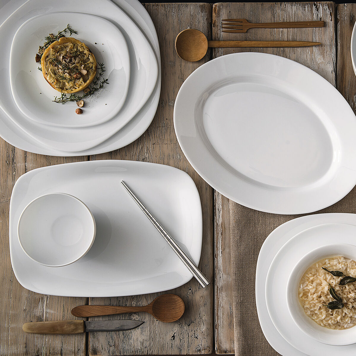 Servingsfat Bormioli Rocco Parma Rektangulär Vit Glas (18 x 21 cm) (24 antal) - 4