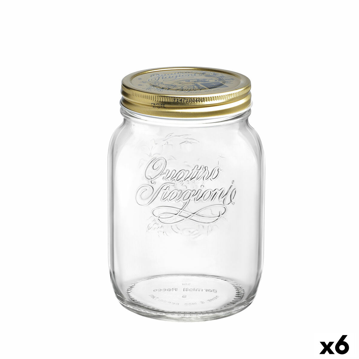 Behållare för matkonservering Bormioli Rocco Quattro Stagioni Transparent Glas (2 L) (6 antal)