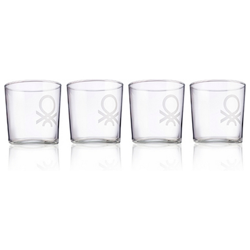 Glasset Benetton (4 pcs), Färg: Vit - 2