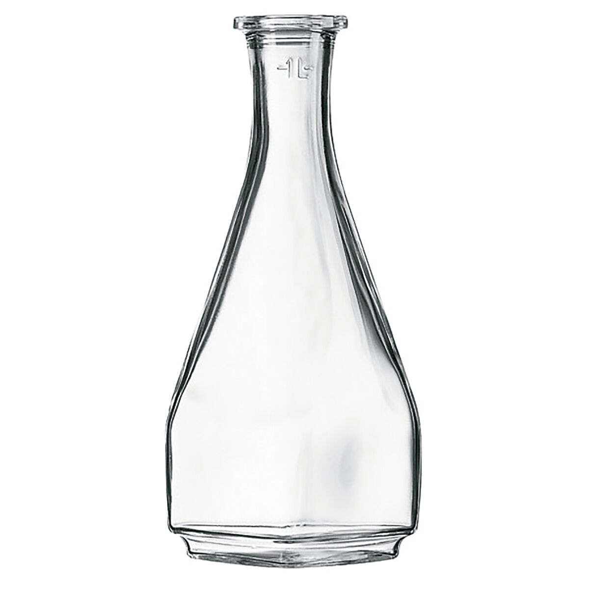 Flaska Arcoroc Fyrkantig Transparent Glas (1 L) (6 antal) - 2