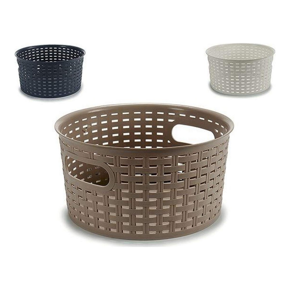 Bricka Grå Brun Vit Plast 26 x 13 x 26 cm - 2