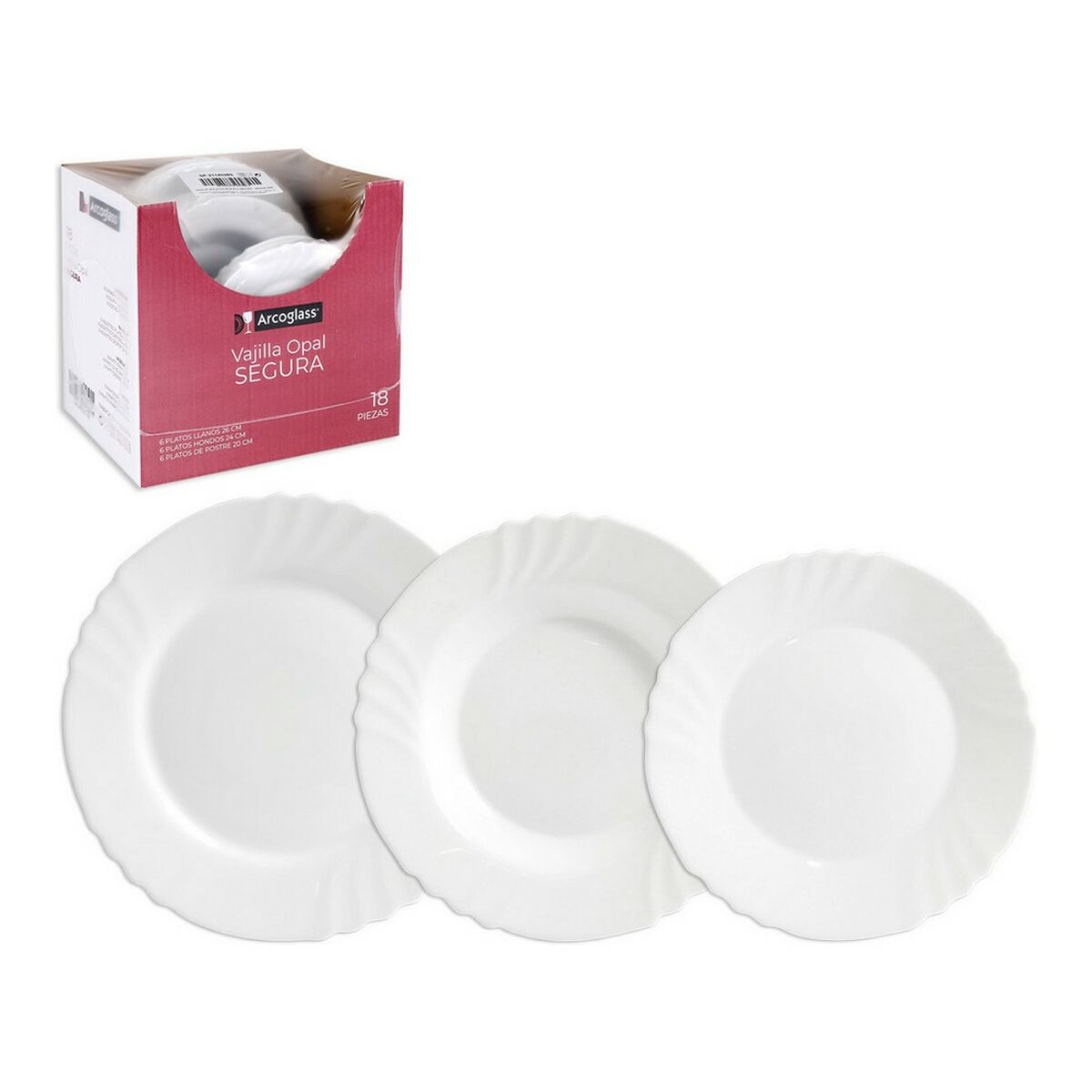 Servissats Bormioli Arcoglass (20 cm) - 2