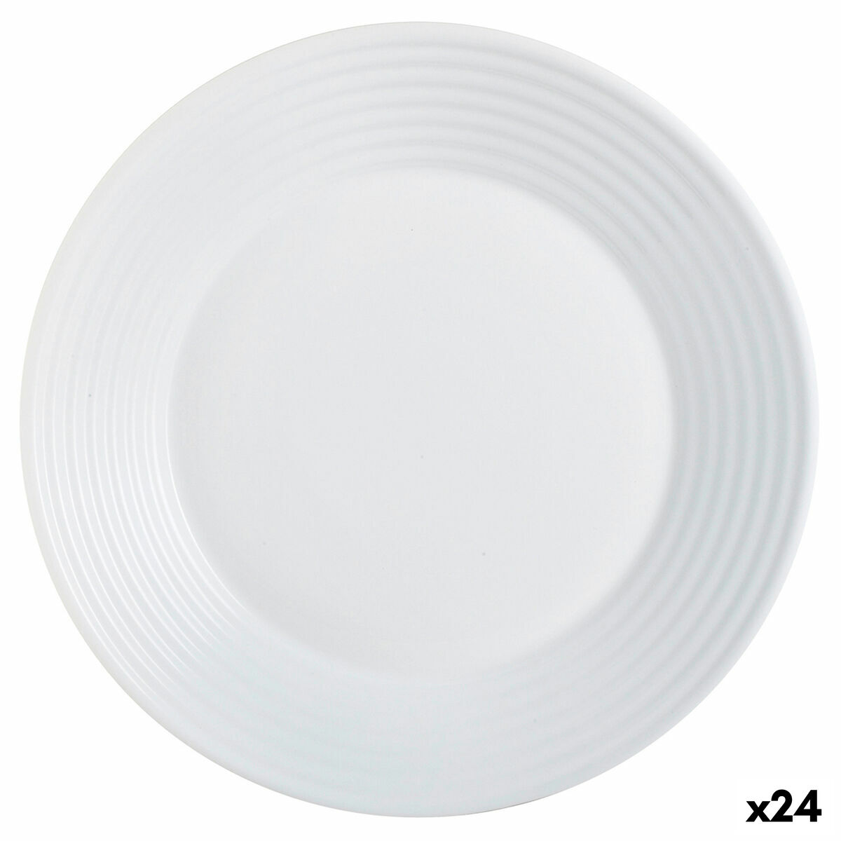Djup tallrik Luminarc Harena Vit Glas (Ø 23,5 cm) (24 antal)
