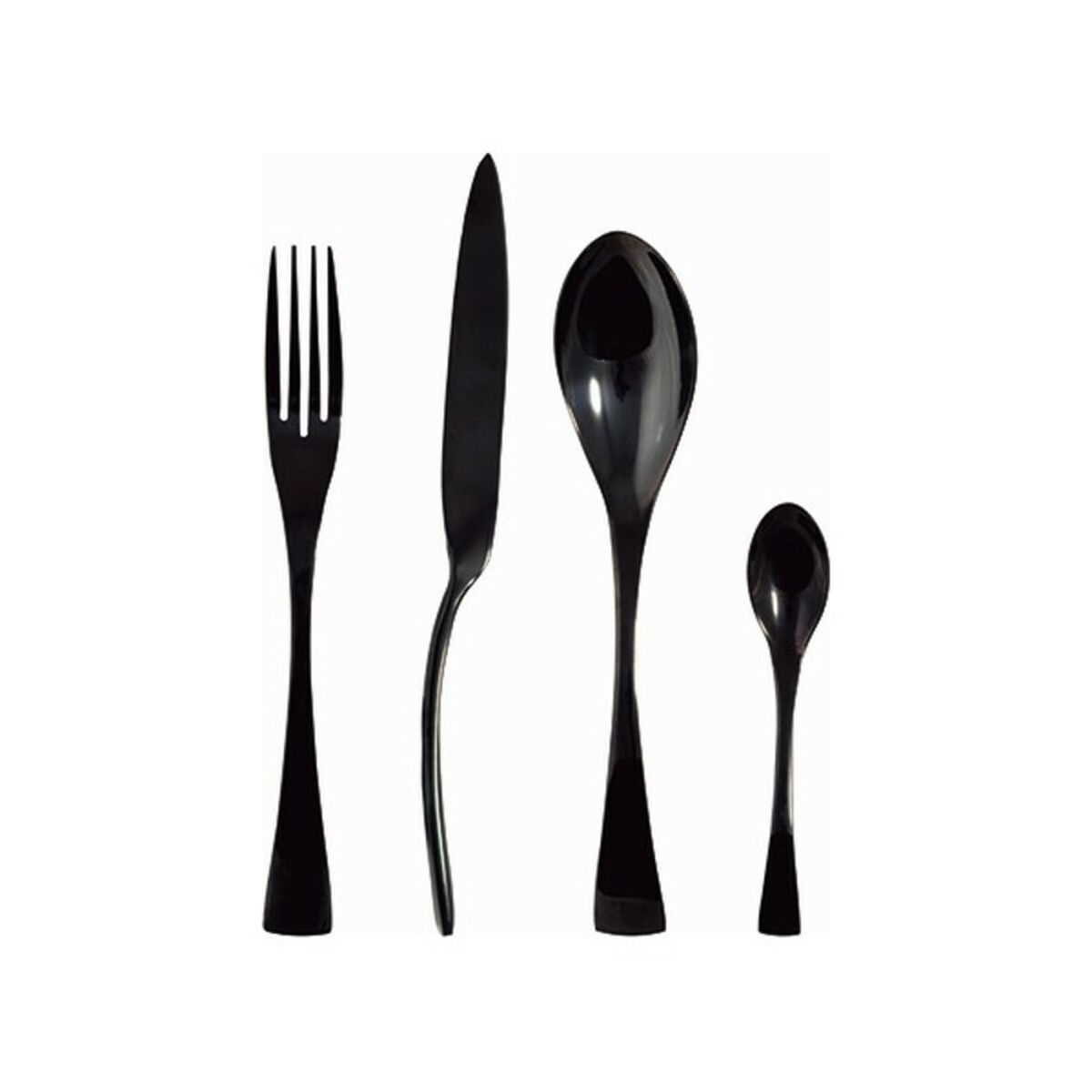 Bestick Infinity Chefs 6941349501879 Svart Rostfritt stål 16 Delar (16 pcs) - 2