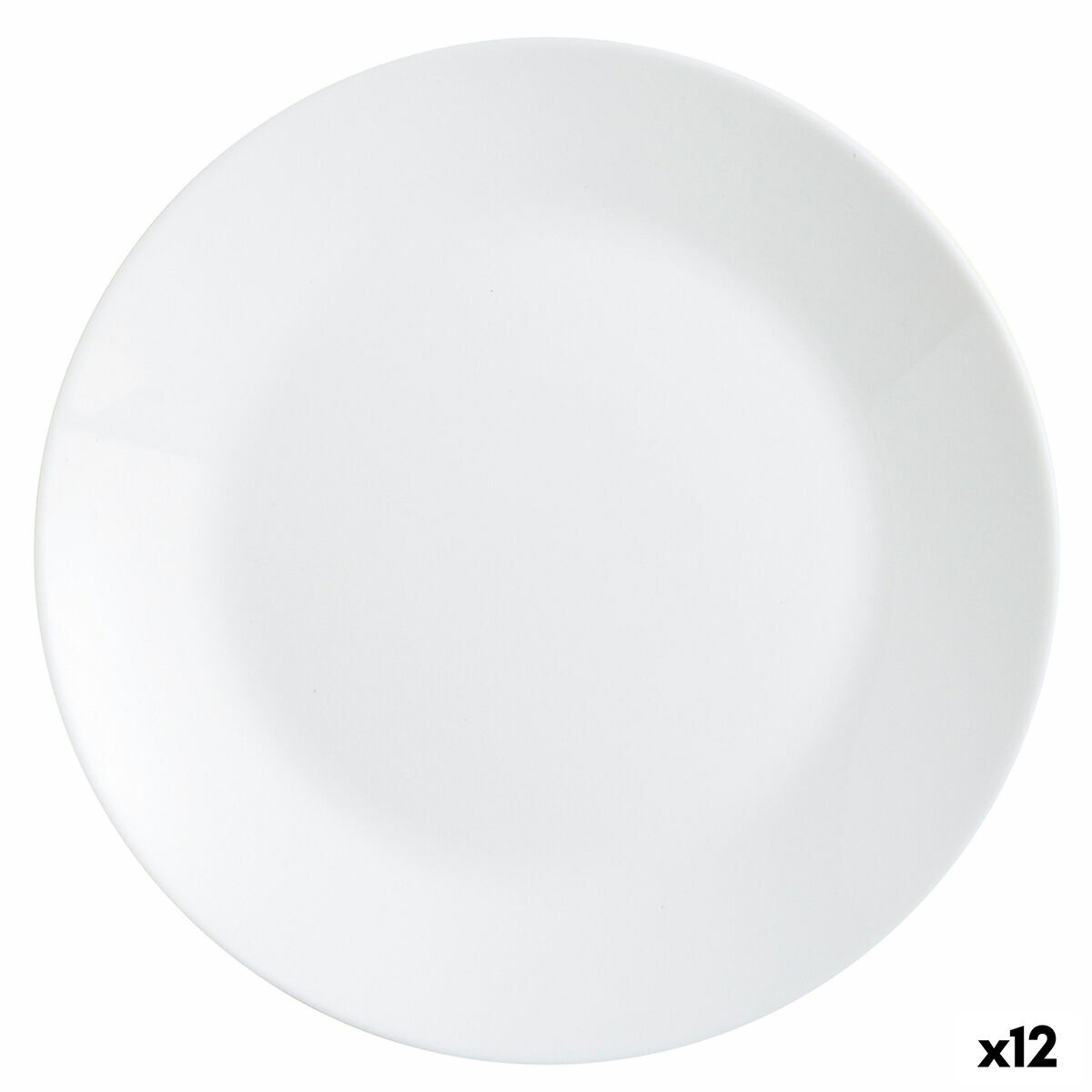 Lapostányér Arcopal Zelie Vit Glas (25 cm) (12 antal)