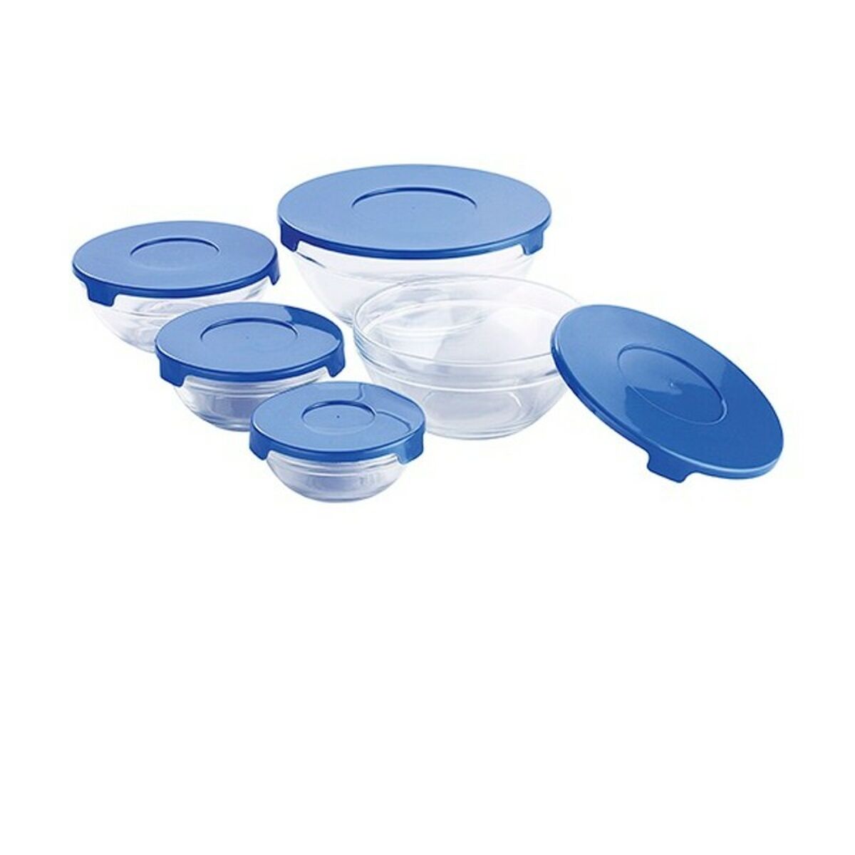 Lunchlådor, set Renberg RB-4419-BL Blå 30 x 30 x 30 cm (5 pcs) - 2