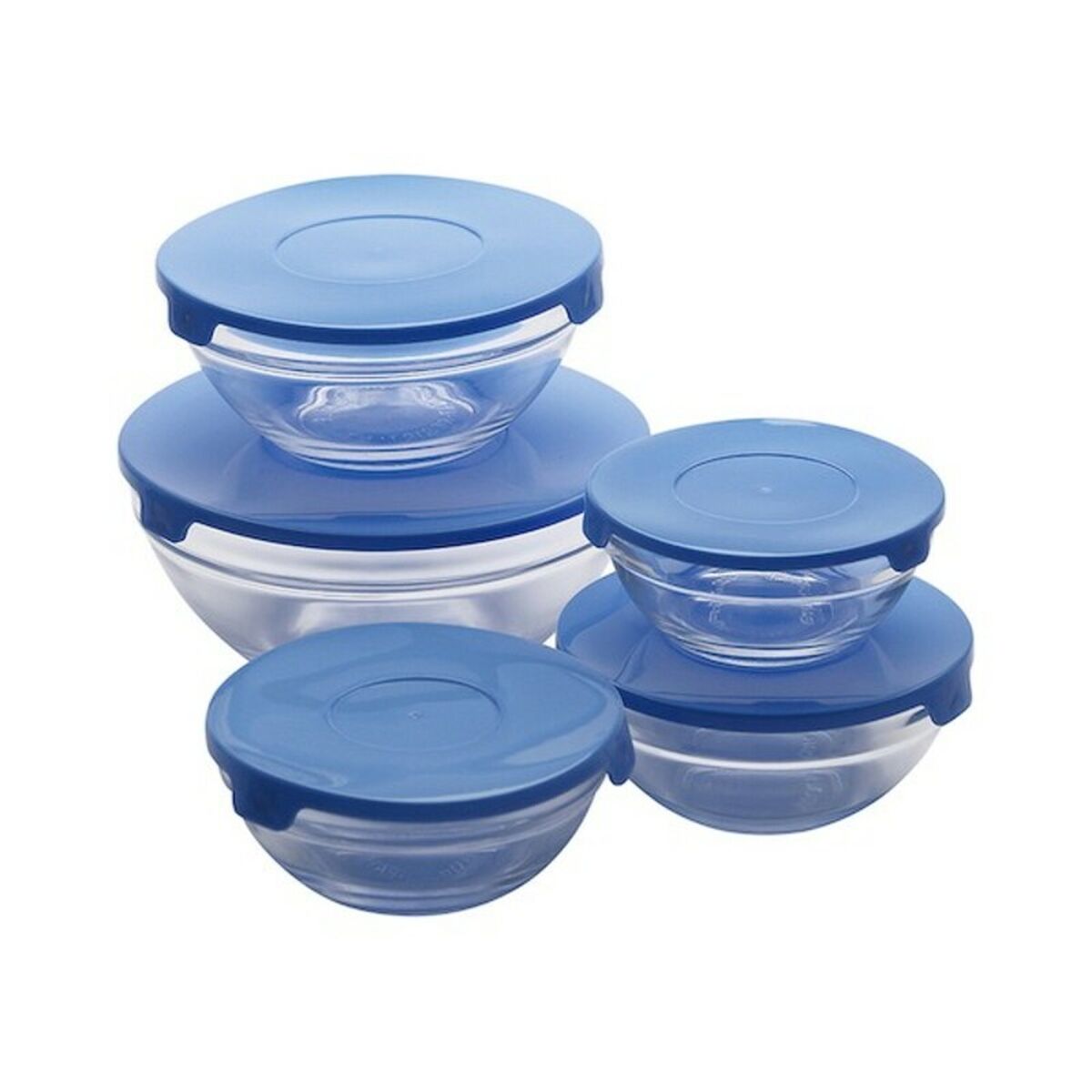 Lunchlådor, set Renberg RB-4419-BL Blå 30 x 30 x 30 cm (5 pcs)
