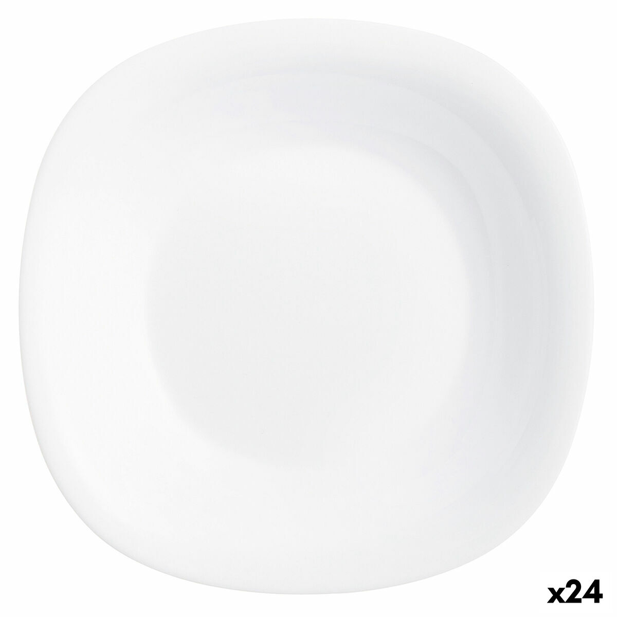 Djup tallrik Luminarc Carine Vit Glas (Ø 23,5 cm) (24 antal)