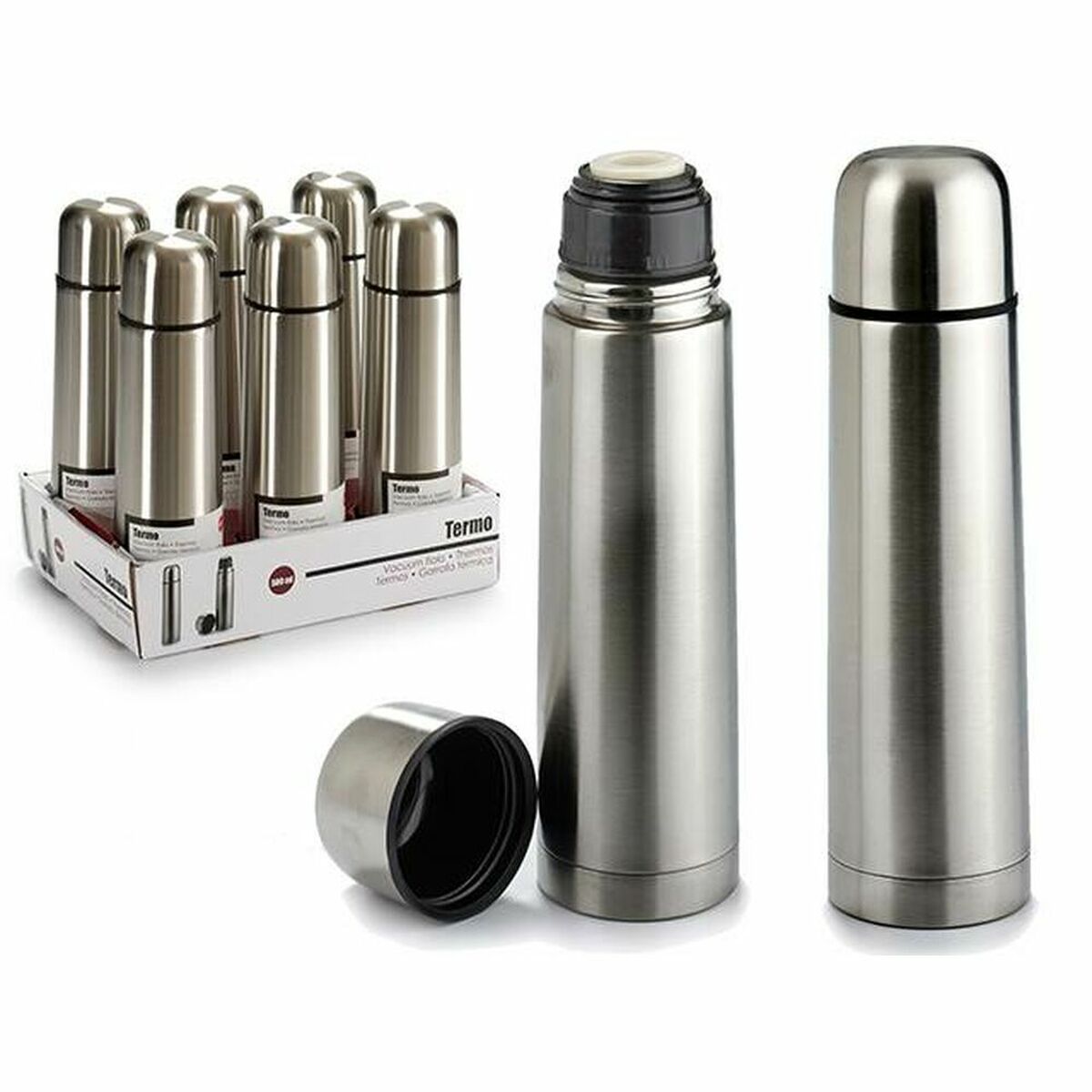 Termos Rostfritt stål Silvrig, Kapacitet: 750 ml - 8