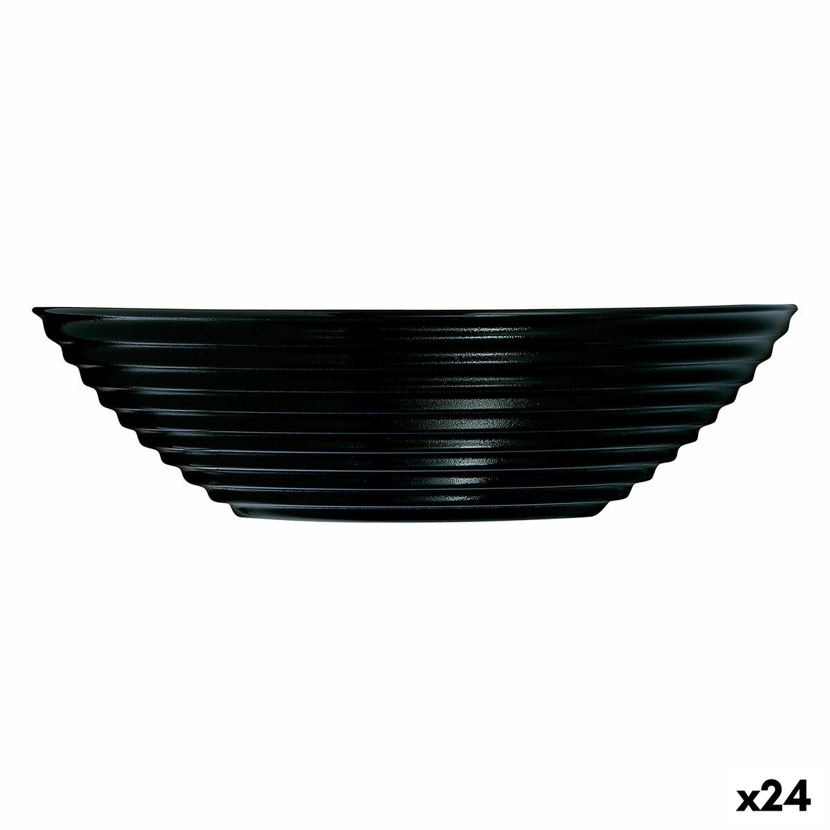 Skål Luminarc Harena Svart Glas (16 cm) (24 antal)