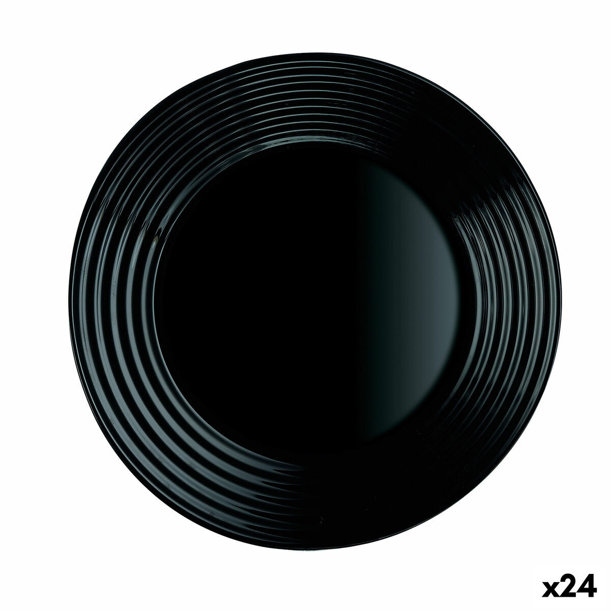 Dessert Luminarc Harena Svart Glas (19 cm) (24 antal)