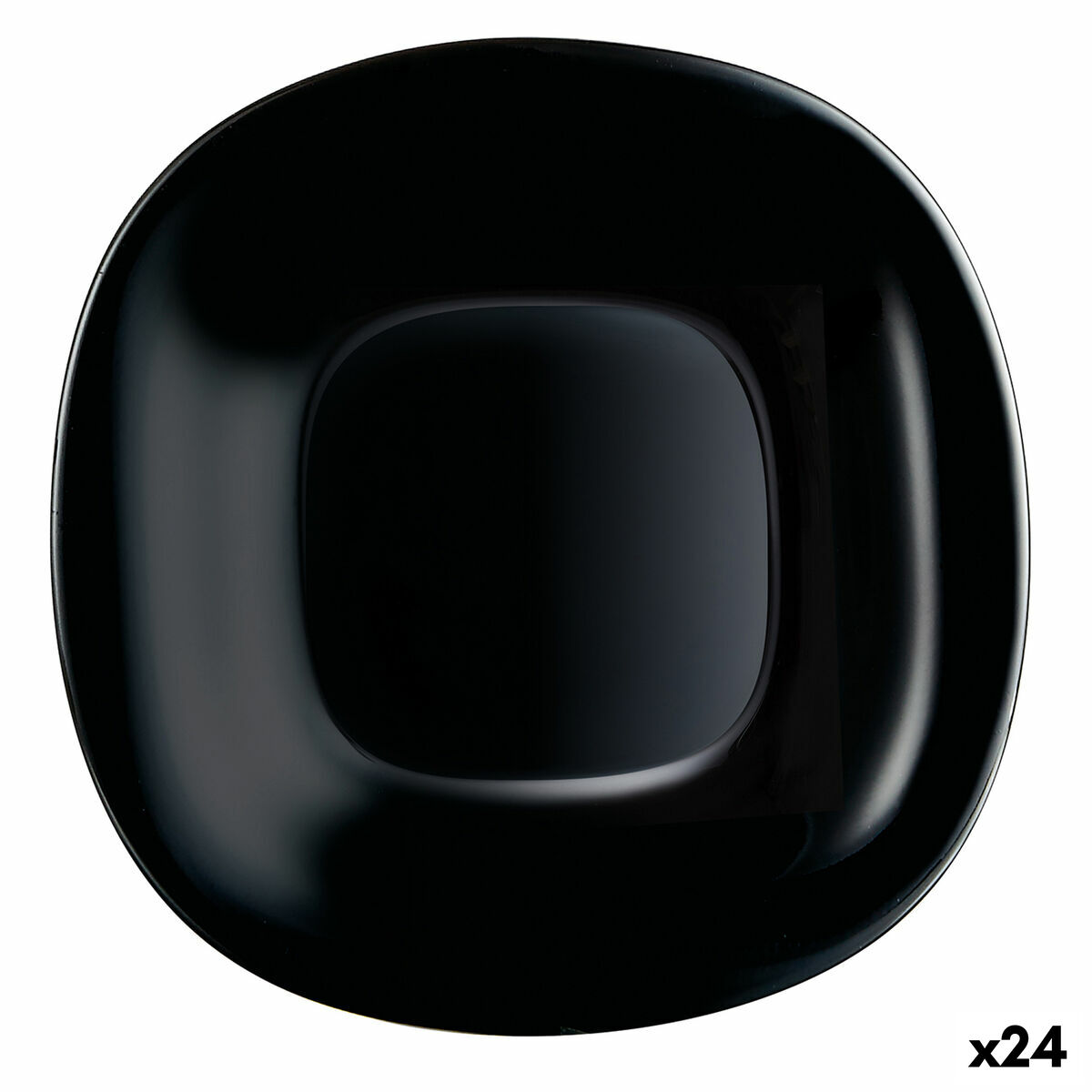Dessert Luminarc Carine Svart Glas (19 cm) (24 antal)