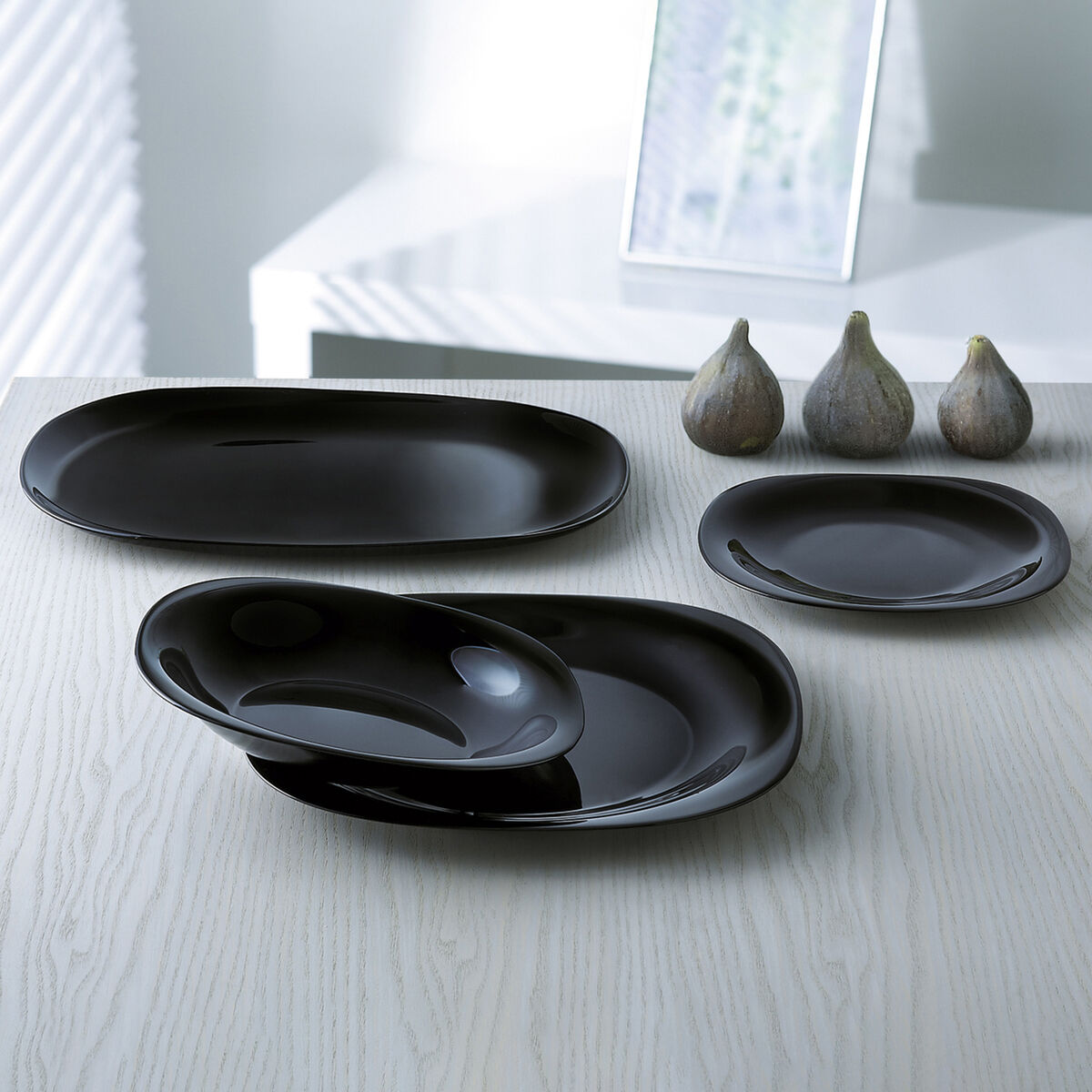 Dessert Luminarc Carine Svart Glas (19 cm) (24 antal) - 3