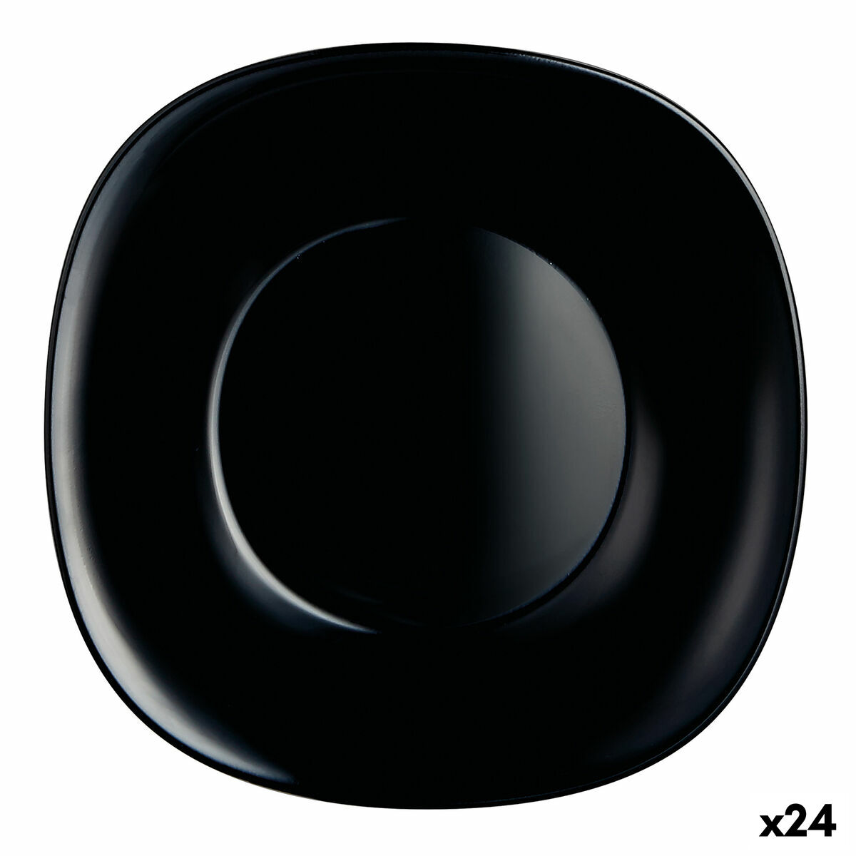 Djup tallrik Luminarc Carine Svart Glas (Ø 23,5 cm) (24 antal)