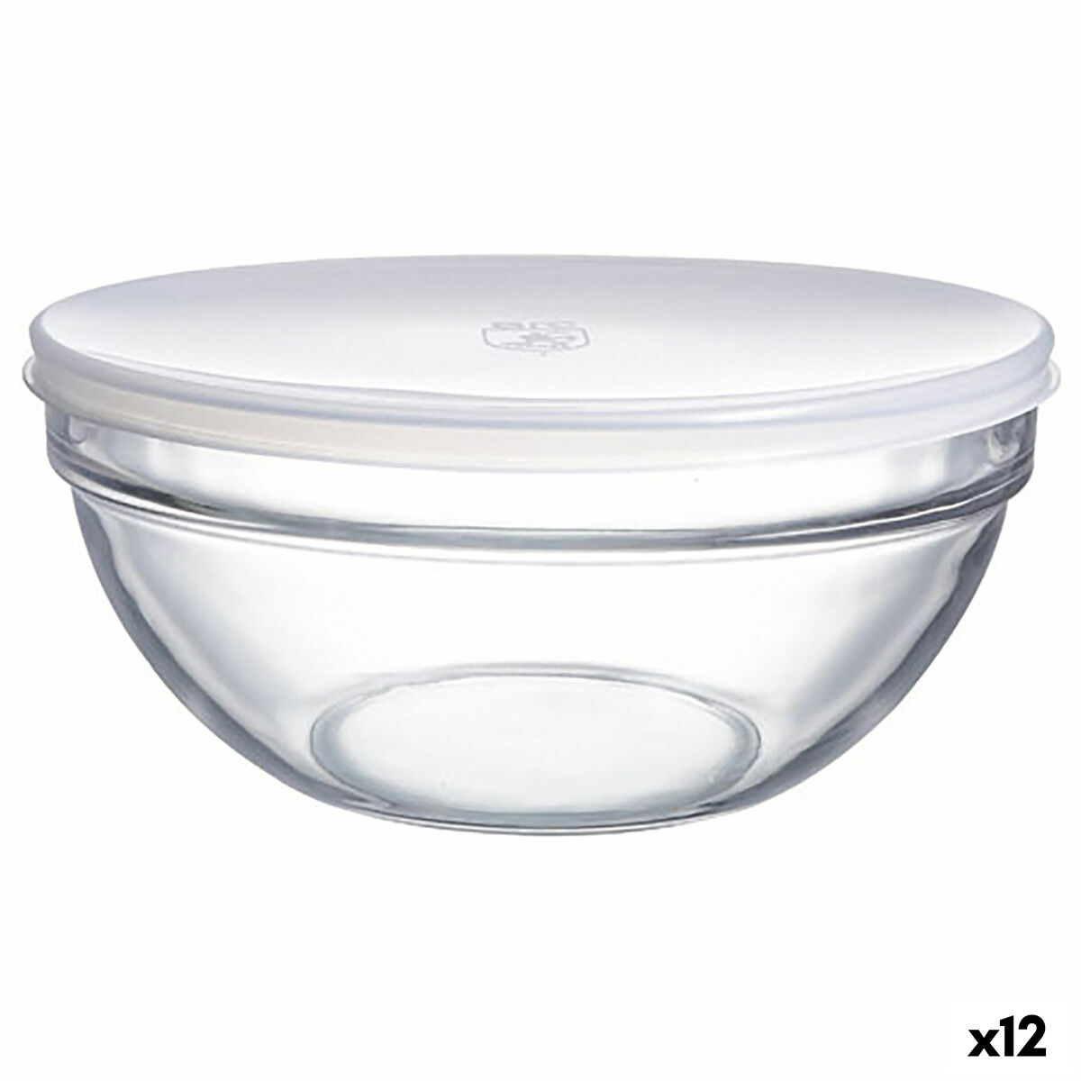Skål Luminarc Med lock Transparent Glas (Ø 14 cm) (12 antal)