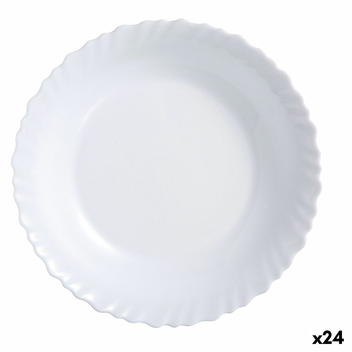 Lapostányér Luminarc Feston Vit Glas (25 cm) (24 antal)