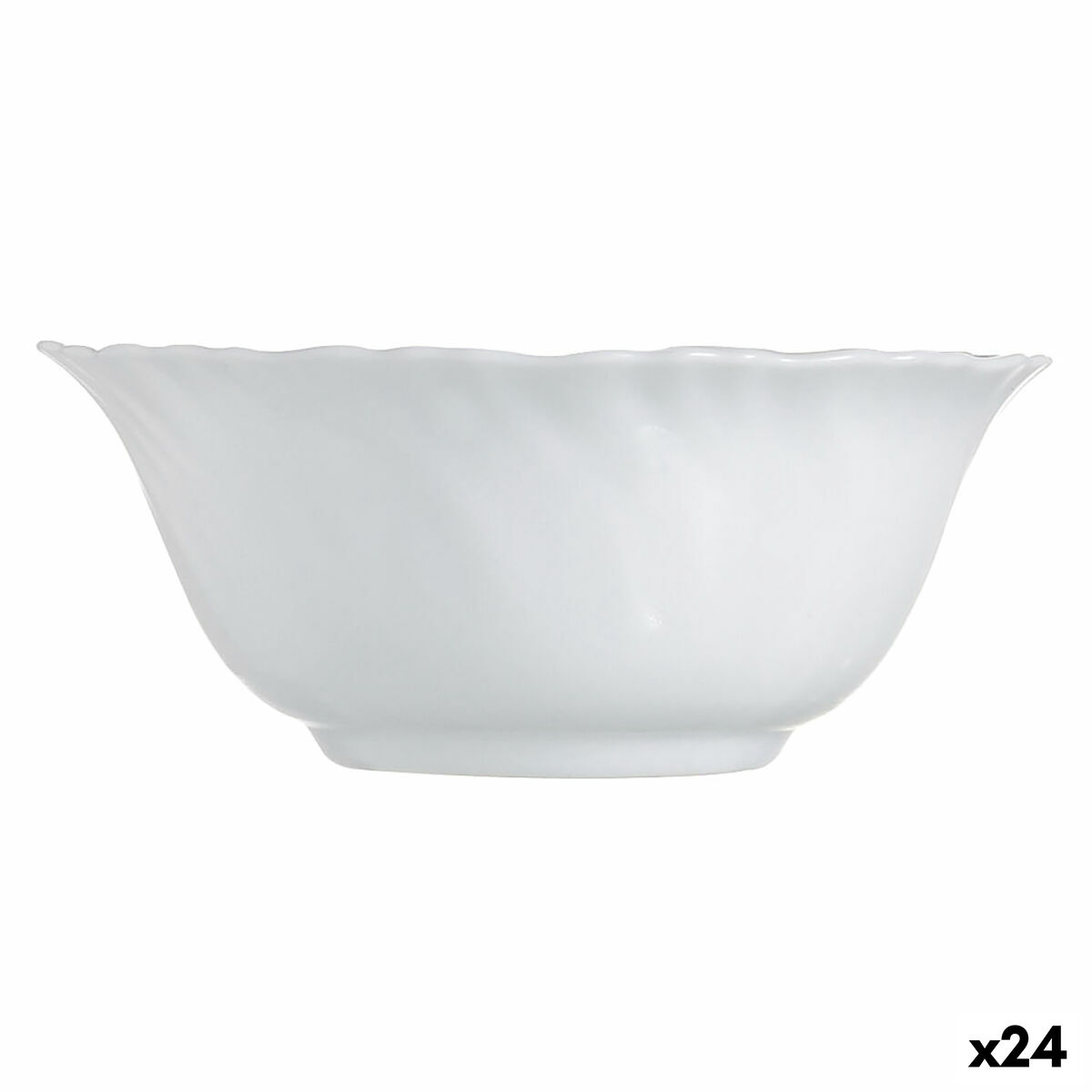 Skål Luminarc Feston Vit Glas (12 cm) (24 antal)