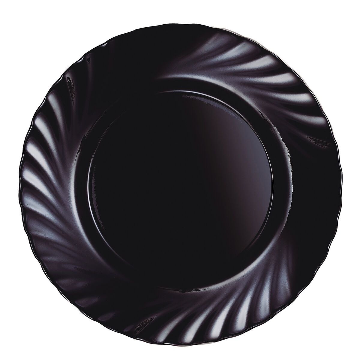 Lapostányér Luminarc Trianon Svart Glas (Ø 24,5 cm) (24 antal) - 2