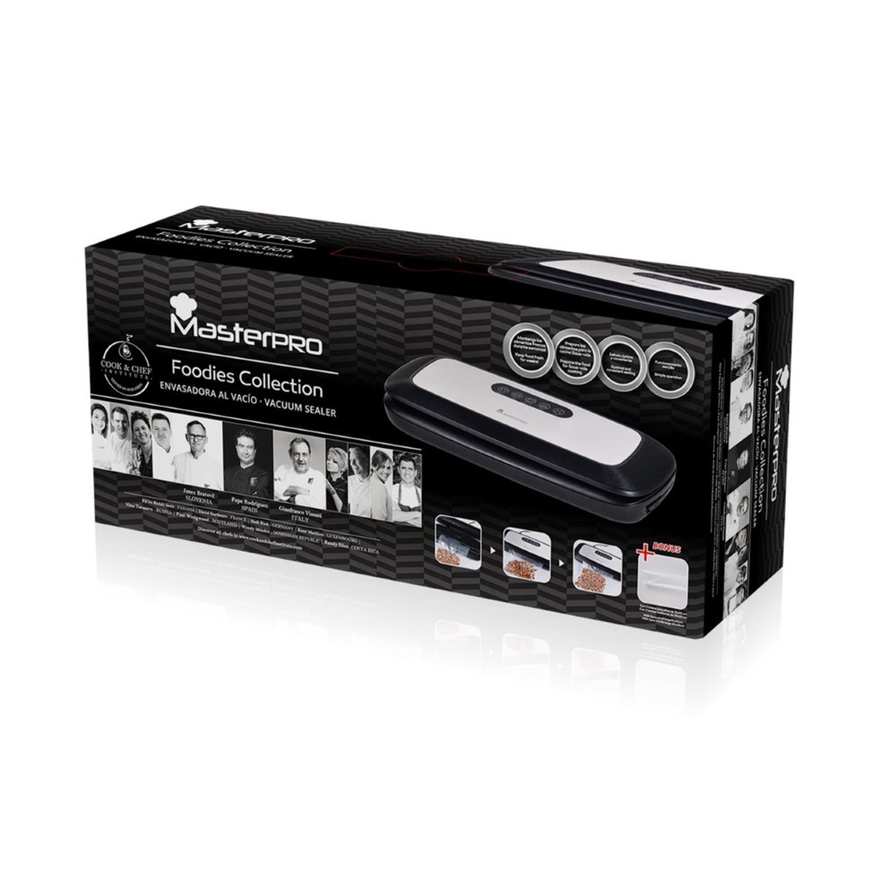 Vakuumförpackare Masterpro 60 kPa 130 W Rostfritt stål (37 x 15 x 7 cm) - 2