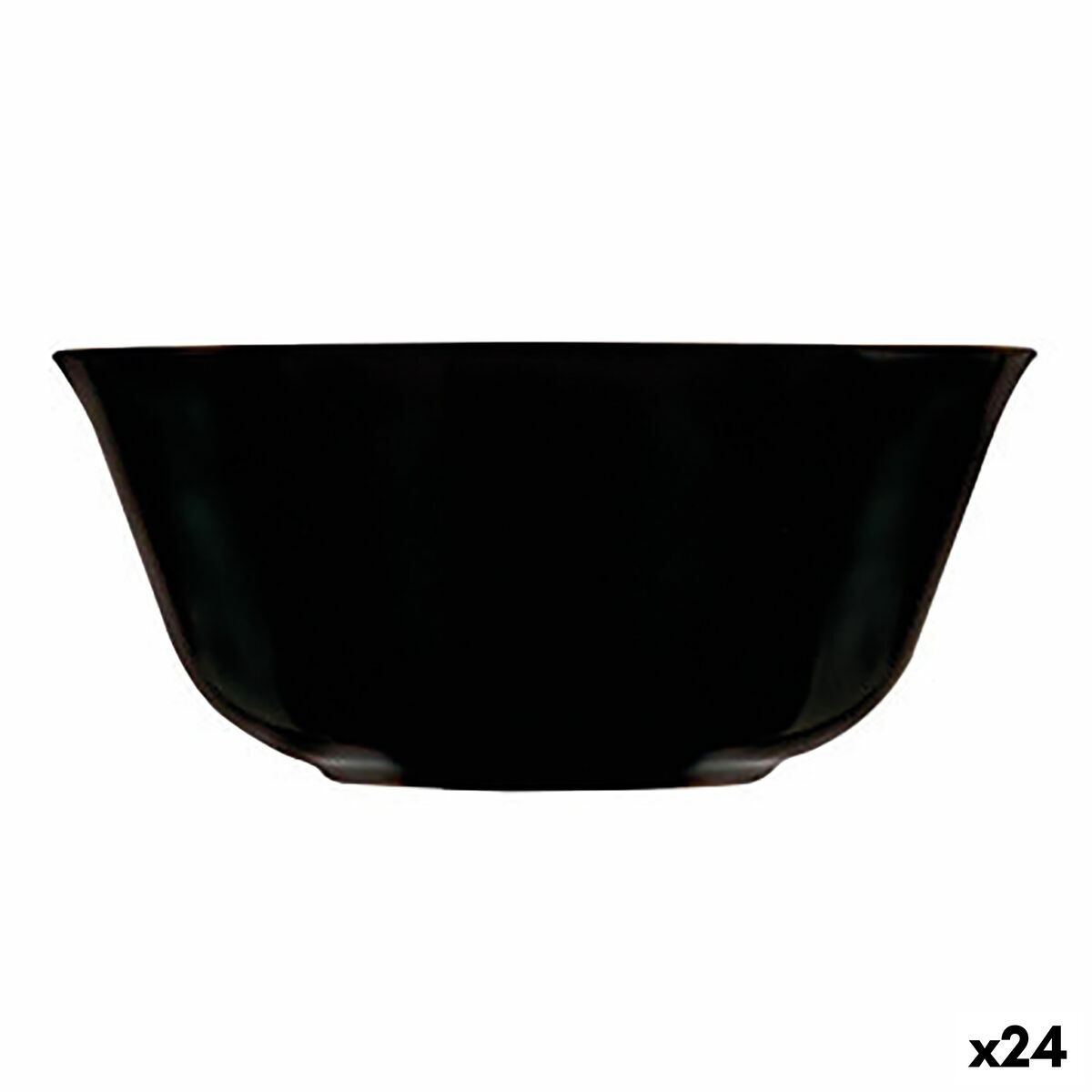 Skål Luminarc Carine Svart Flera användningsområden Glas (12 cm) (24 antal)