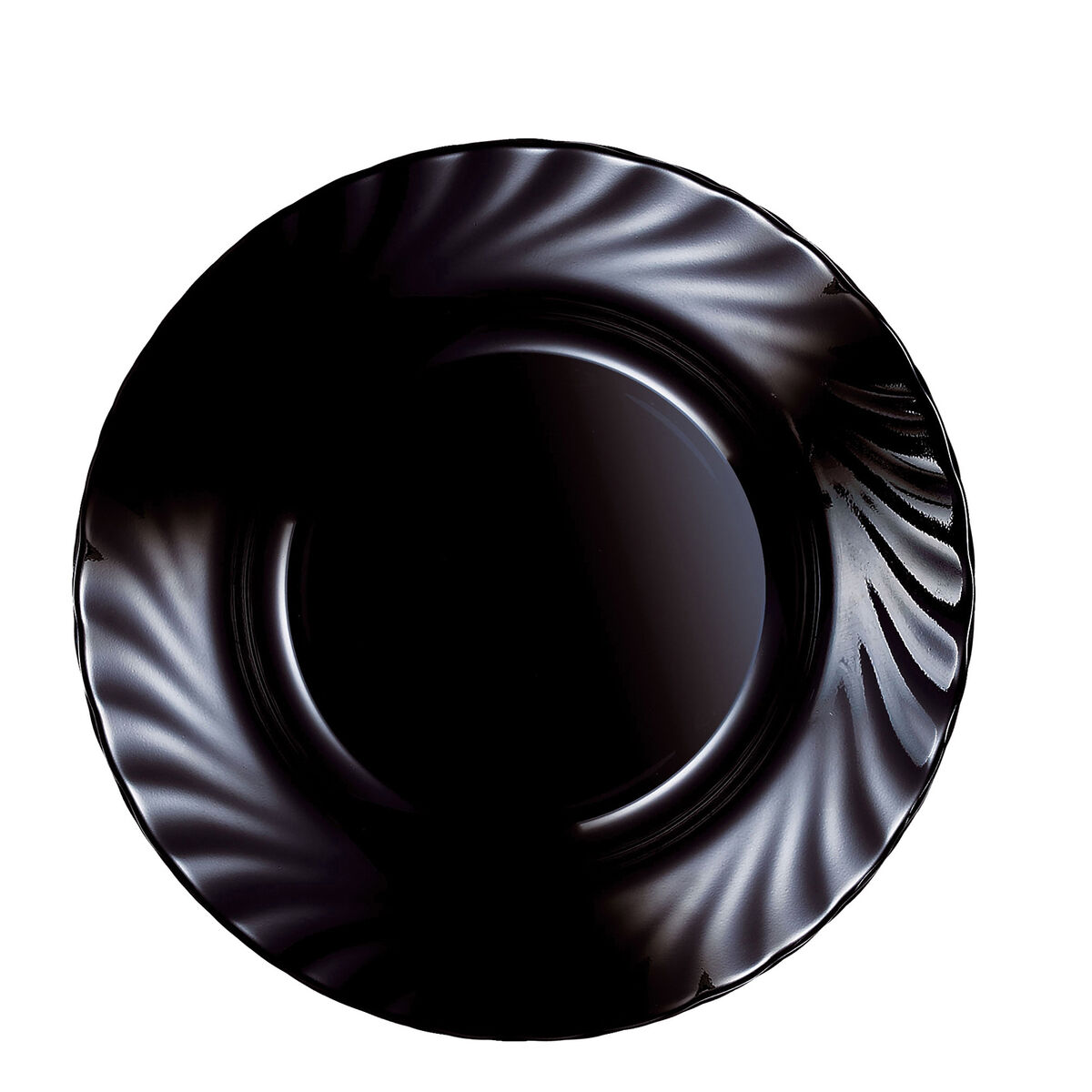 Djup tallrik Luminarc Trianon Svart Glas (ø 22,5 cm) (24 antal) - 2