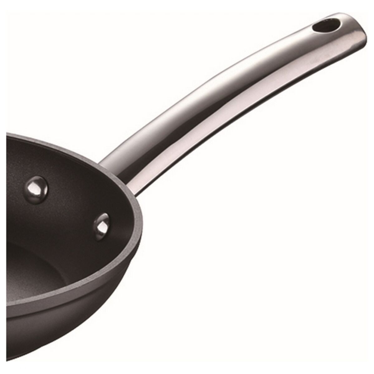 Stekpanna Masterpro Foodies Svart Smitt aluminium, Mått: Ø 28 cm - 10