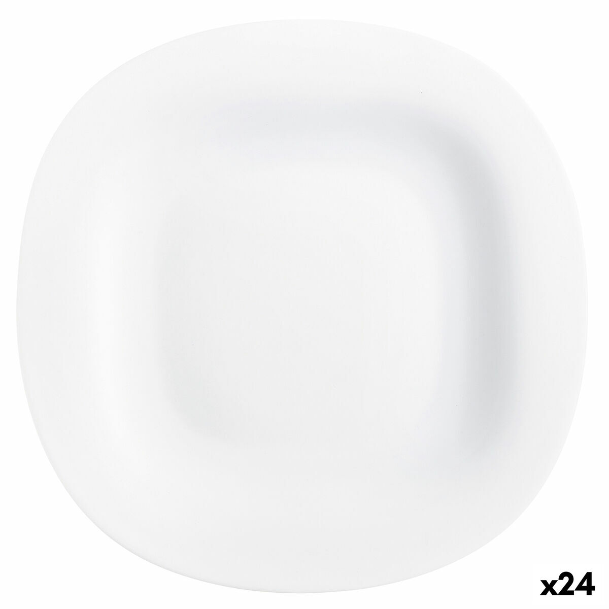 Lapostányér Luminarc Carine Vit Glas (Ø 26 cm) (24 antal)
