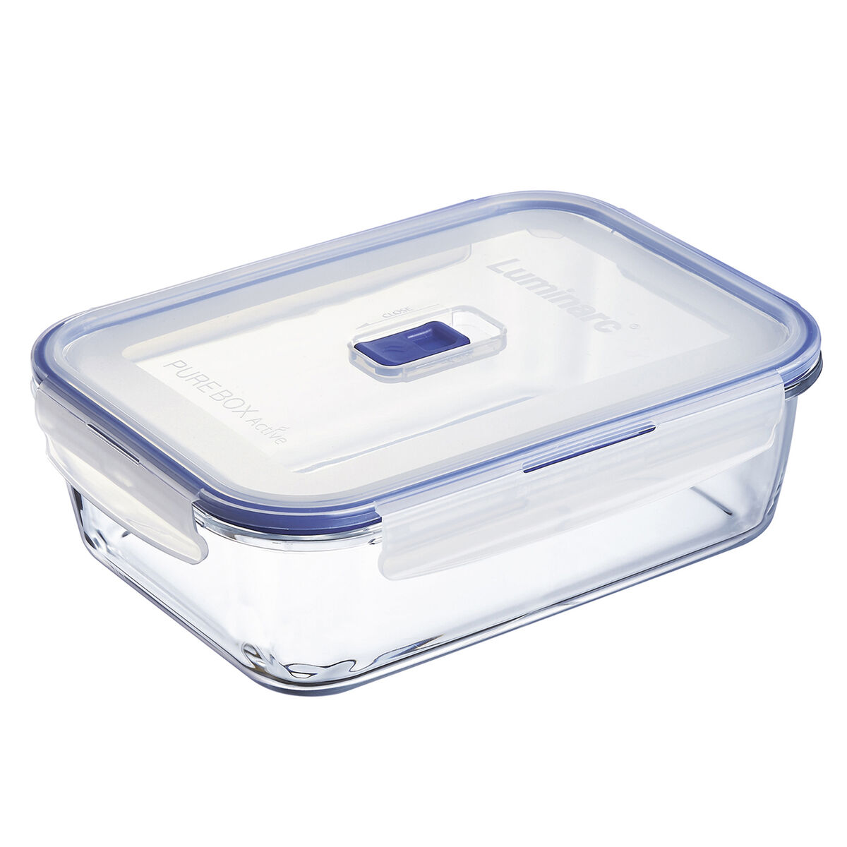 Hermetisk matlåda Luminarc Pure Box Active 22 x 16 cm 1,97 l Dvobarvna Glas (6 antal) - 3
