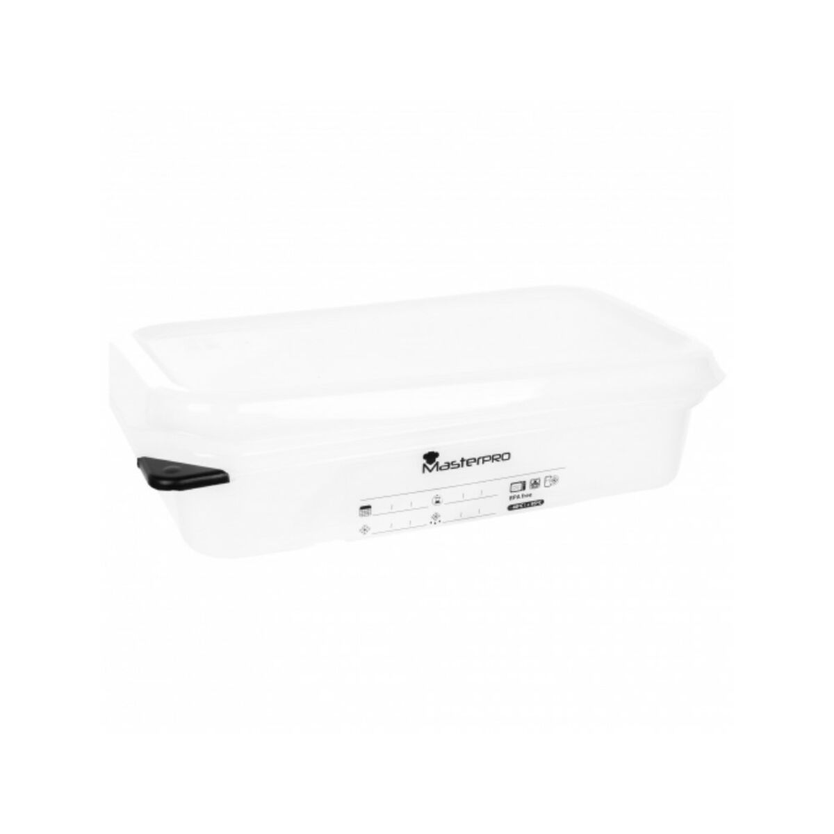 Hermetisk matlåda Masterpro Q3299 Vit Plast - 2