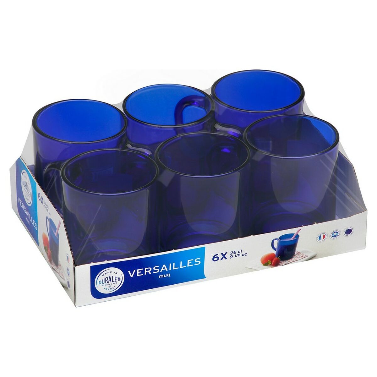 Koppar Duralex Versailles Blå 260 ml - 8