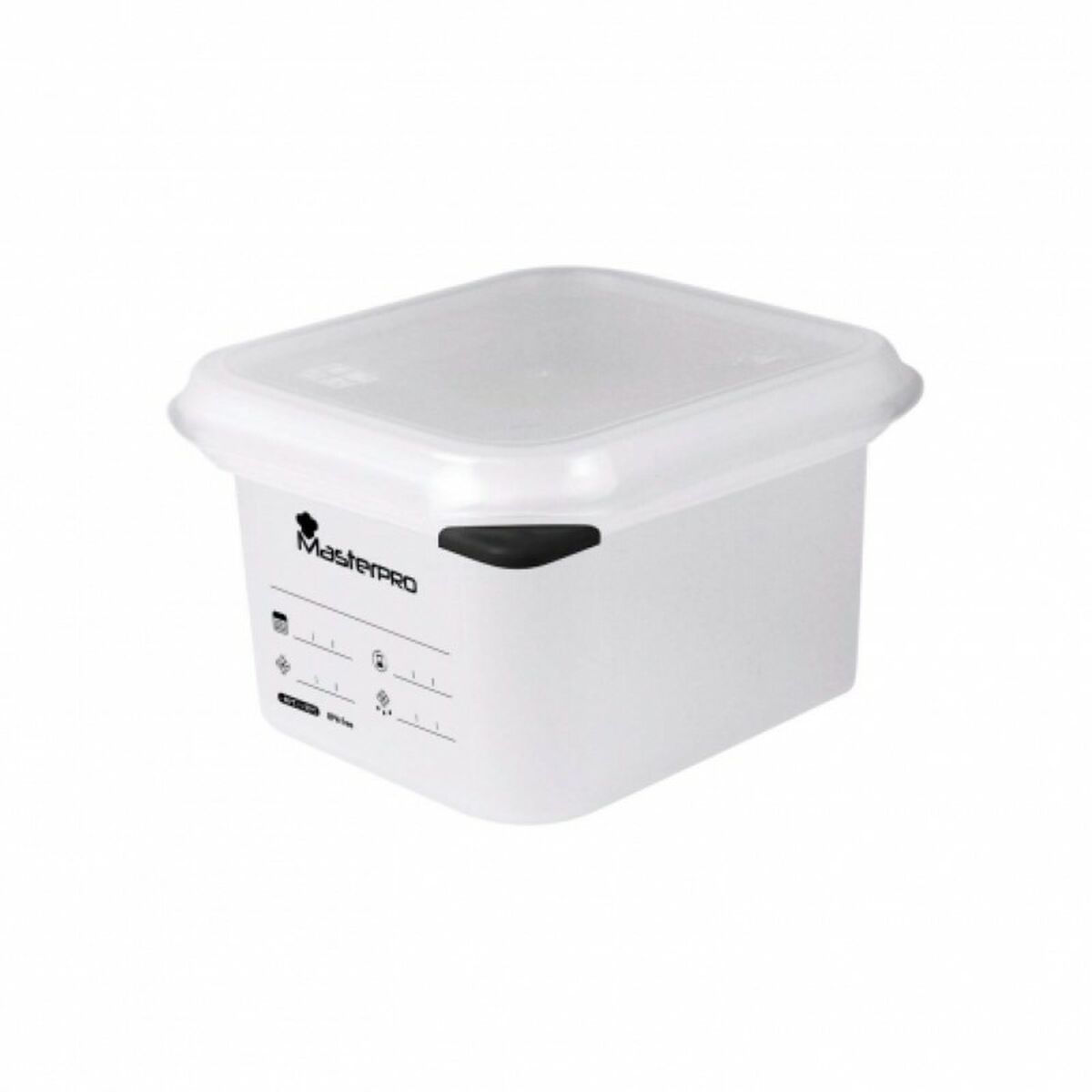 Lunchlåda Masterpro Transparent Plast polypropen, Kapacitet: 1,1 L - 6