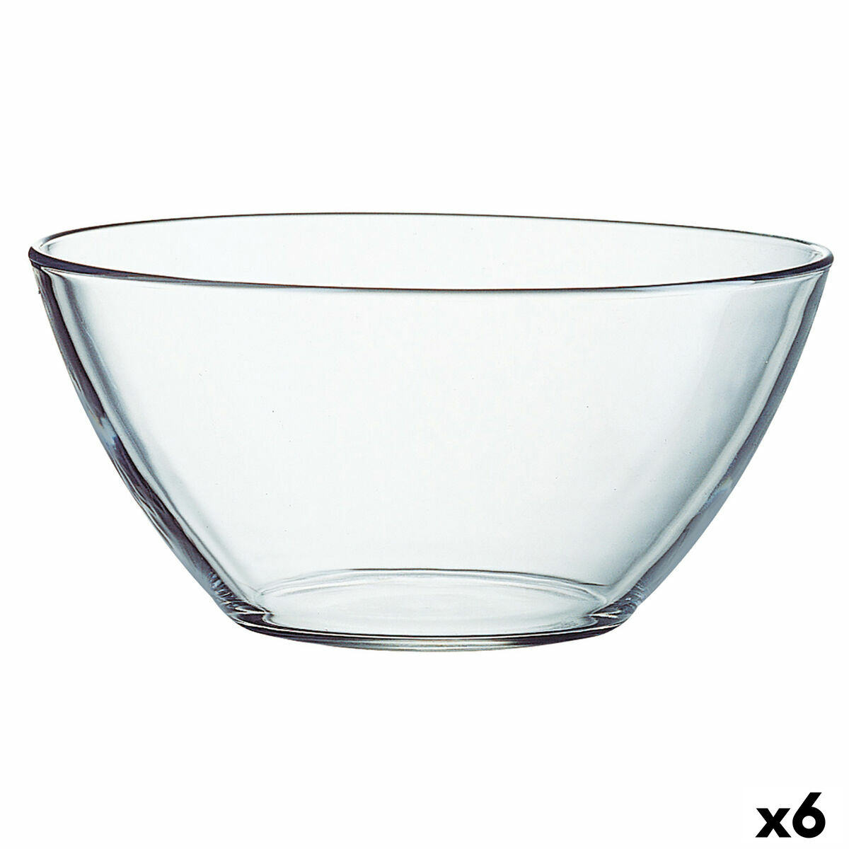 Salladsskål Luminarc Cosmos Vit Glas (6 antal)