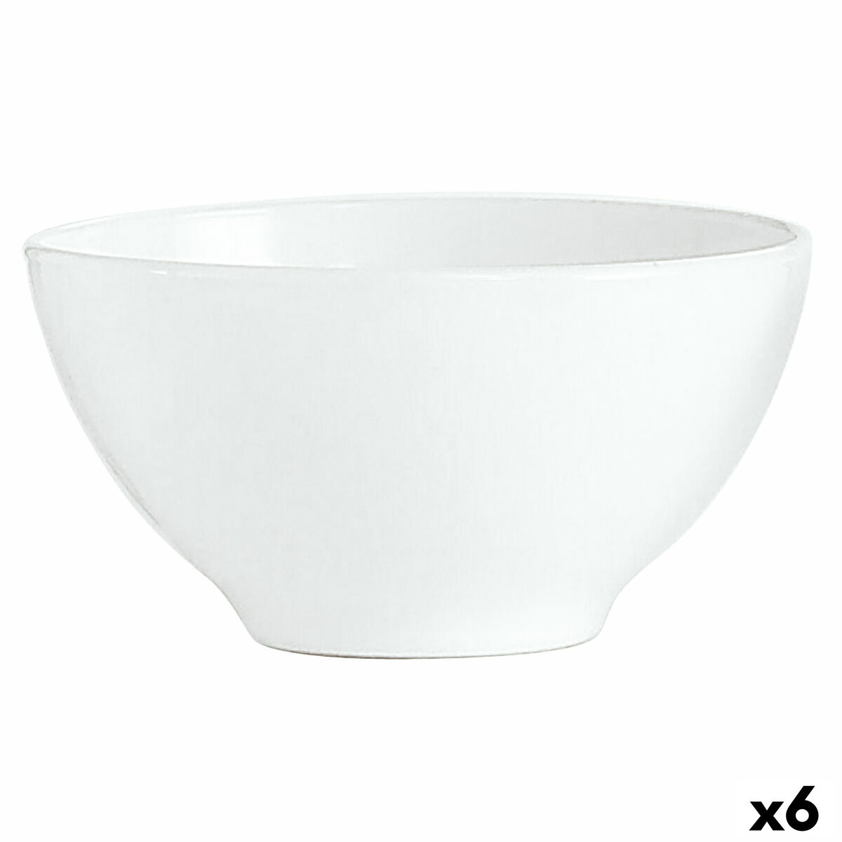 Skål Luminarc Blanc Frukost Vit Glas (500 ml) (6 antal)