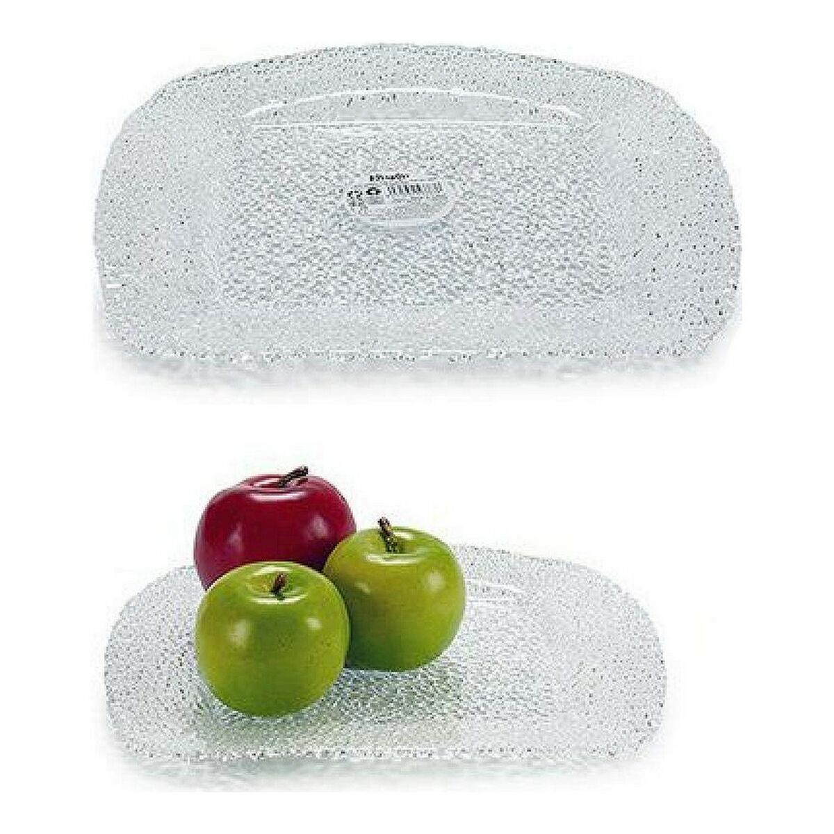 Tallrik Transparent Glas 27 x 2,5 x 27 cm - 4
