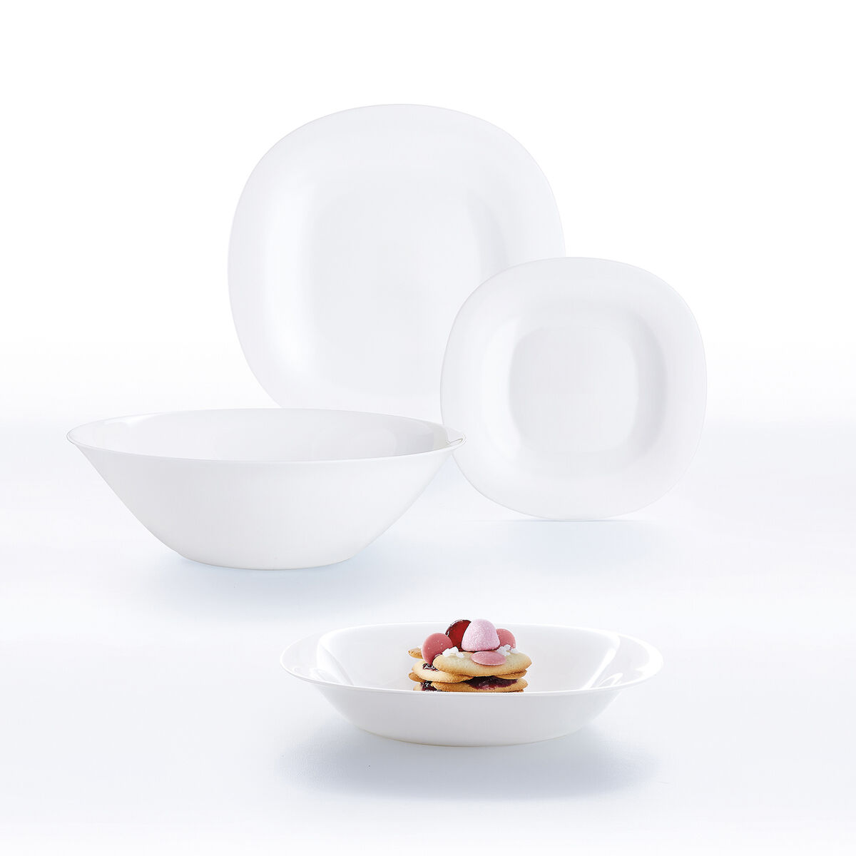 Salladsskål Luminarc Carine Vit Glas (Ø 27 cm) (6 antal) - 3