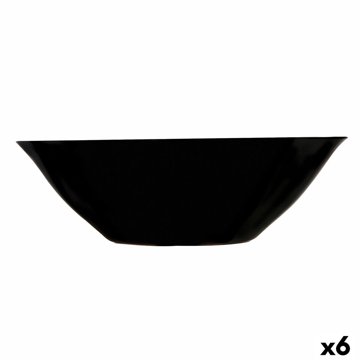 Salladsskål Luminarc Carine Svart Glas (Ø 27 cm) (6 antal)