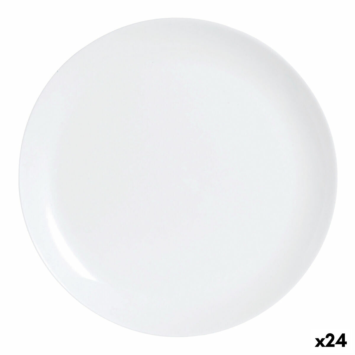 Lapostányér Luminarc Diwali Vit Glas (25 cm) (24 antal)