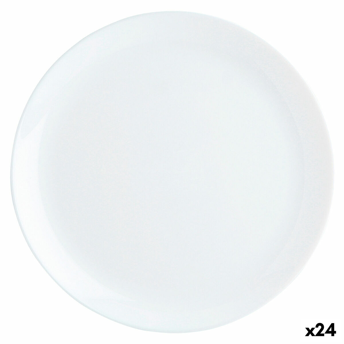 Lapostányér Luminarc Diwali Vit Glas (Ø 27 cm) (24 antal)