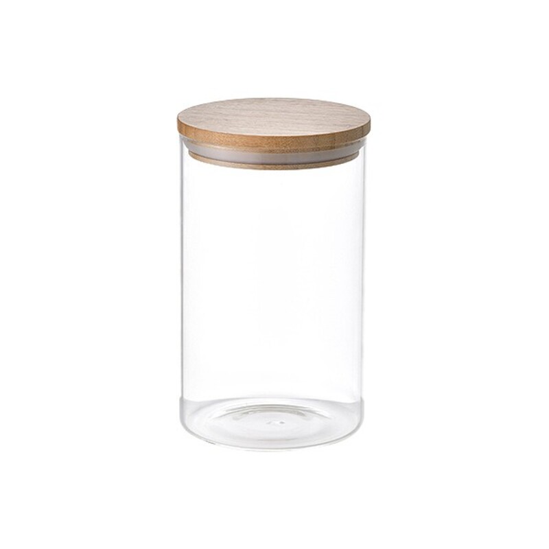 Uppsättning med 3 Burkar San Ignacio Glas Transparent Bambu - 3
